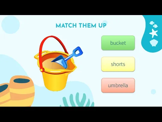 MATCH THEM UP 1 bucket shorts umbrella