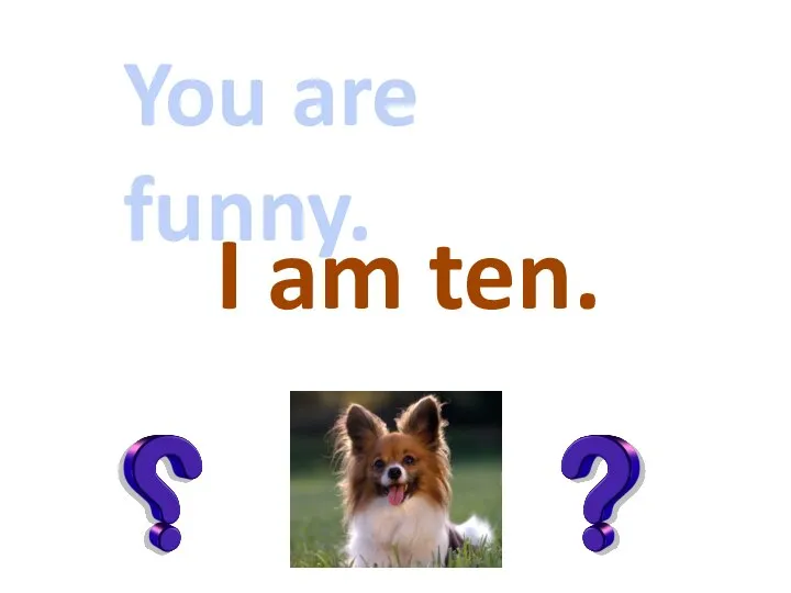 You are funny. I am ten.