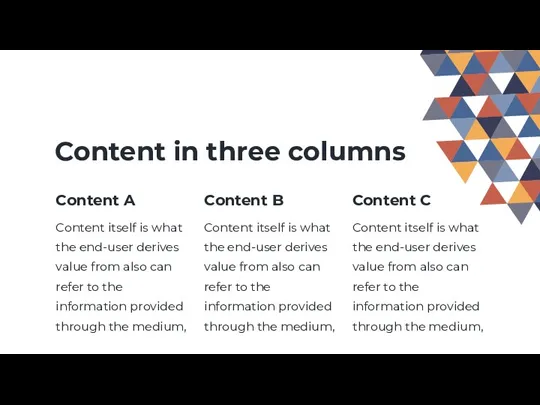 Content itself is what the end-user derives value from also can refer