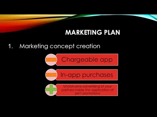 MARKETING PLAN Marketing concept creation