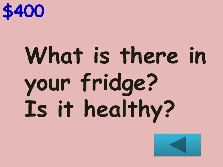 $400 What is there in your fridge? Is it healthy?