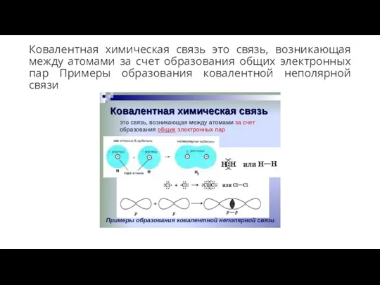 Ковалентная химическая связь это связь, возникающая между атомами за счет образования общих