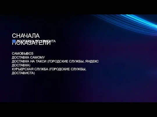 СНАЧАЛА ПОКАЗАТЕЛИ ДОСТАВКА ДО КЛИЕНТА САМОВЫВОЗ ДОСТАВКА САМОМУ ДОСТАВКА НА ТАКСИ (ГОРОДСКИЕ