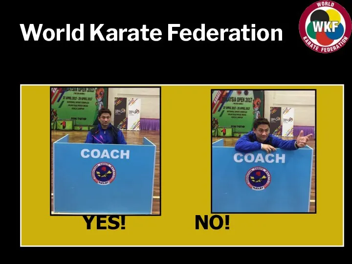 World Karate Federation YES! NO!