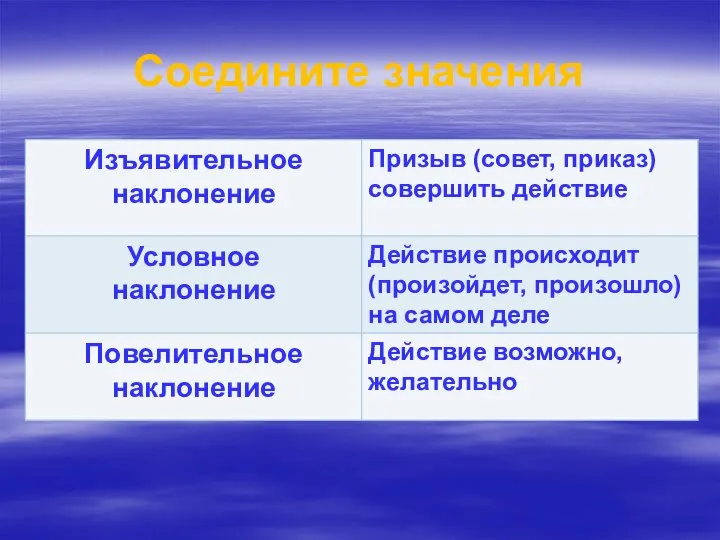 Соедините значения