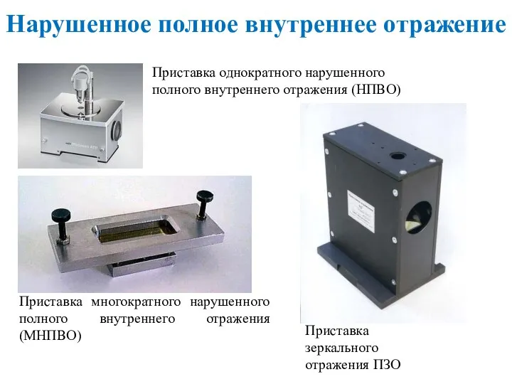 Приставка однократного нарушенного полного внутреннего отражения (НПВО) Приставка многократного нарушенного полного внутреннего