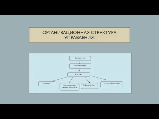 ОРГАНИЗАЦИОННАЯ СТРУКТУРА УПРАВЛЕНИЯ: