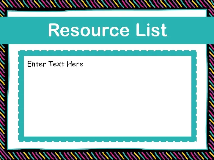 Resource List
