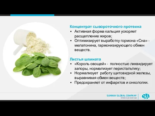 Концентрат сывороточного протеина Активная форма кальция ускоряет расщепление жиров; Оптимизирует выработку гормона