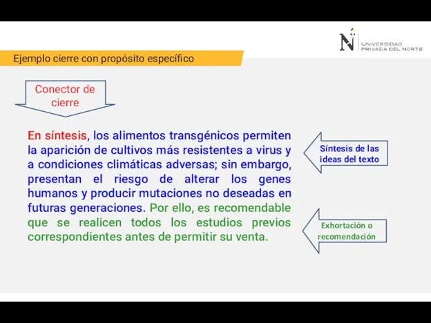 En síntesis, los alimentos transgénicos permiten la aparición de cultivos más resistentes