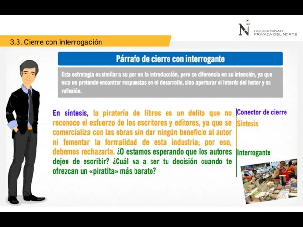 3.3. Cierre con interrogación