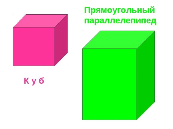 Куб и параллелепипед