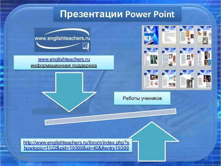 29.08.2012 www.englishteachers.ru информационная поддержка Презентации Power Point