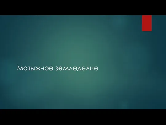 Мотыжное земледелие