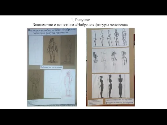 1. Рисунок Знакомство с понятием «Набросок фигуры человека»