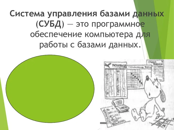 Система управления базами данных (СУБД) — это программное обеспечение компьютера для работы