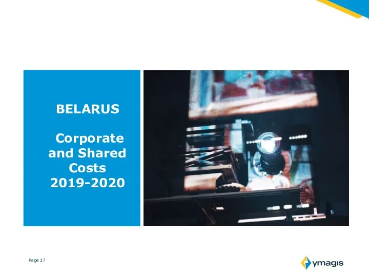 BELARUS Corporate and Shared Costs 2019-2020