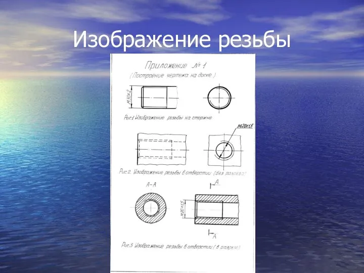 Изображение резьбы