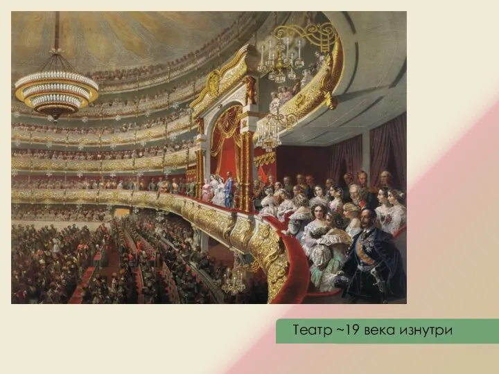 Театр ~19 века изнутри