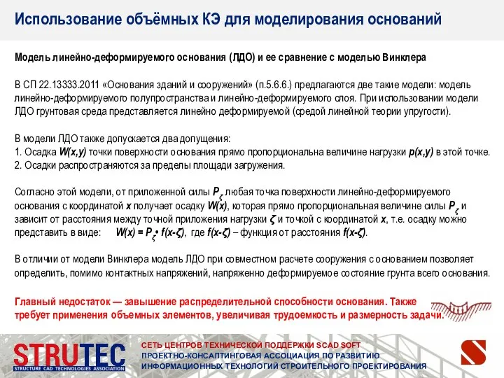 СЕТЬ ЦЕНТРОВ ТЕХНИЧЕСКОЙ ПОДДЕРЖКИ SCAD SOFT ПРОЕКТНО-КОНСАЛТИНГОВАЯ АССОЦИАЦИЯ ПО РАЗВИТИЮ ИНФОРМАЦИОННЫХ ТЕХНОЛОГИЙ