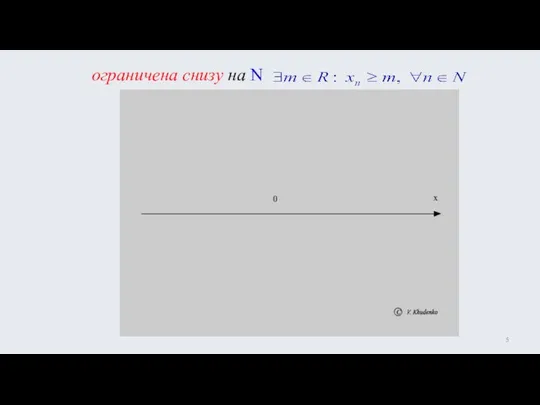 ограничена снизу на N