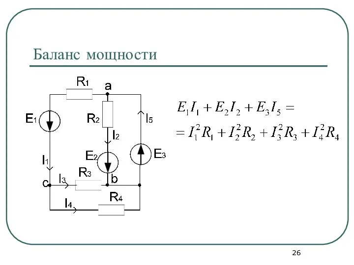 Баланс мощности