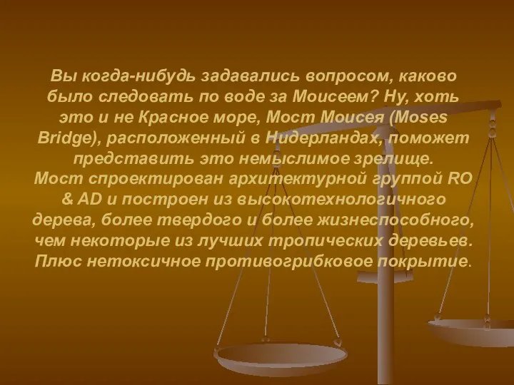 Вы когда-нибудь задавались вопросом, каково было следовать по воде за Моисеем? Ну,