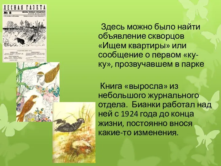 Здесь можно было найти объявление скворцов «Ищем квартиры» или сообщение о первом