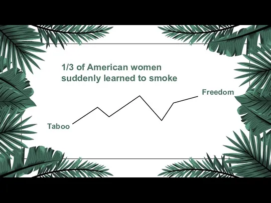 1/3 of American women suddenly learned to smoke Тaboo Freedom