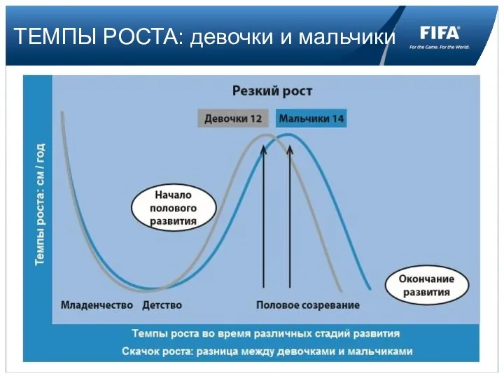 ТЕМПЫ РОСТА: девочки и мальчики