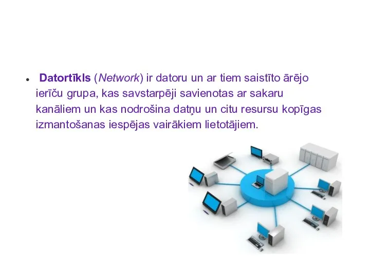 Datortīkls (Network) ir datoru un ar tiem saistīto ārējo ierīču grupa, kas