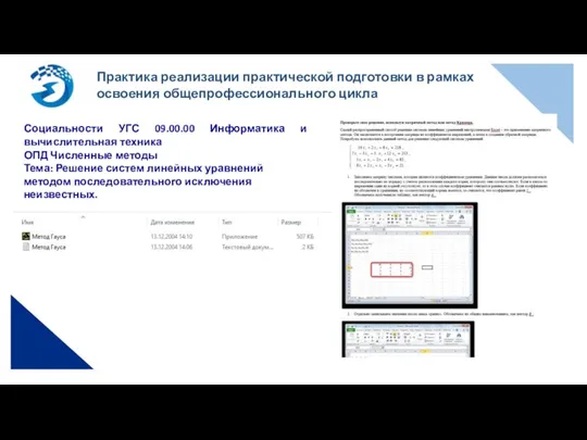 Практика реализации практической подготовки в рамках освоения общепрофессионального цикла Социальности УГС 09.00.00