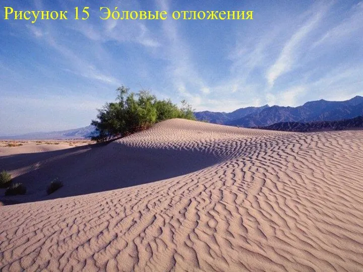 Рисунок 15 Эóловые отложения