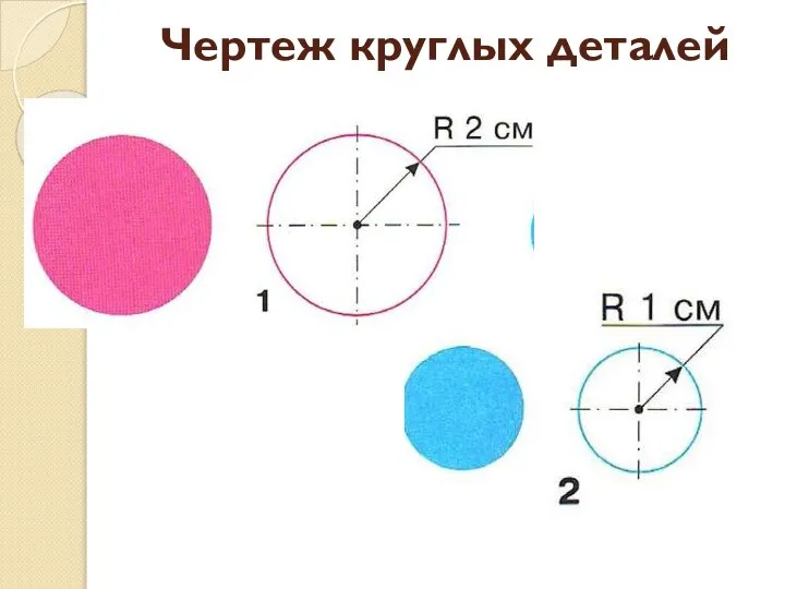 Чертеж круглых деталей