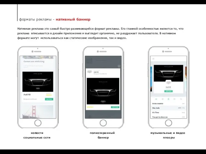 новости социальные сети музыкальные и видео плееры полноэкранный баннер форматы рекламы -