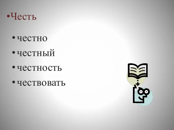 Честь честно честный честность чествовать