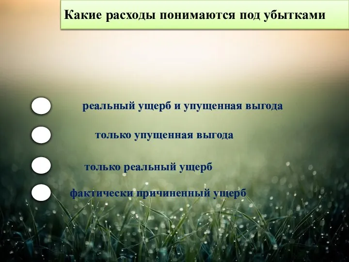 Какие расходы понимаются под убытками реальный ущерб и упущенная выгода только упущенная