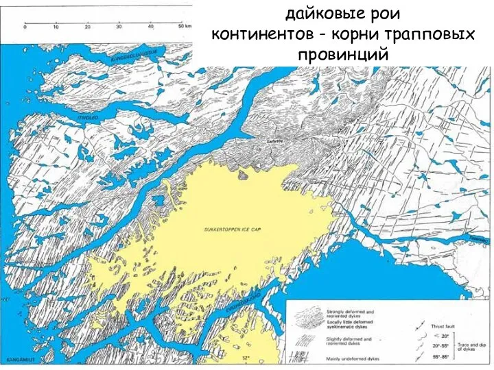 дайковые рои континентов - корни трапповых провинций