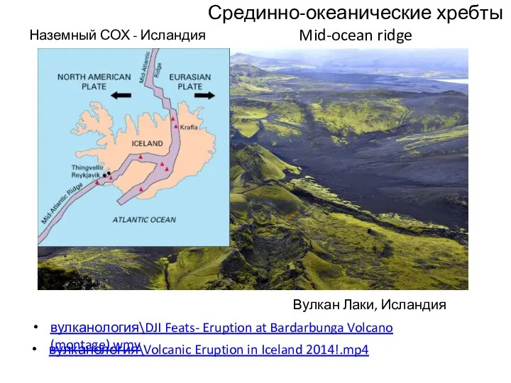 Наземный СОХ - Исландия вулканология\DJI Feats- Eruption at Bardarbunga Volcano (montage).wmv Срединно-океанические