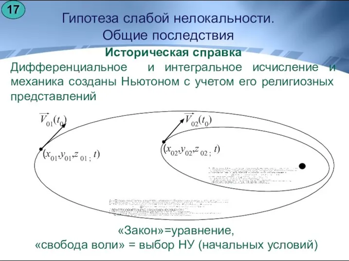 Историческая справка Дифференциальное и интегральное исчисление и механика созданы Ньютоном с учетом