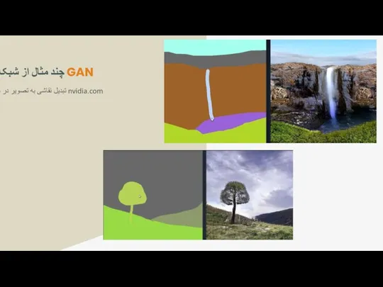 تبدیل نقاشی به تصویر در سایت nvidia.com چند مثال از شبکه های GAN