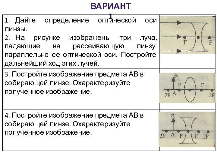 ВАРИАНТ 1