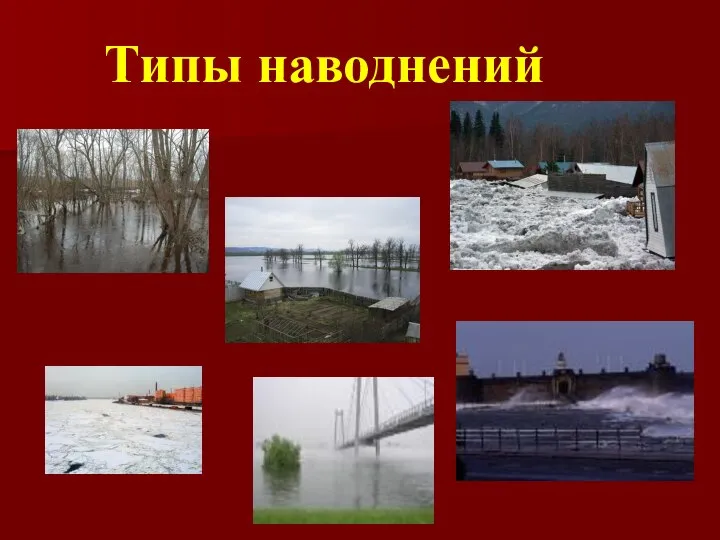 Типы наводнений