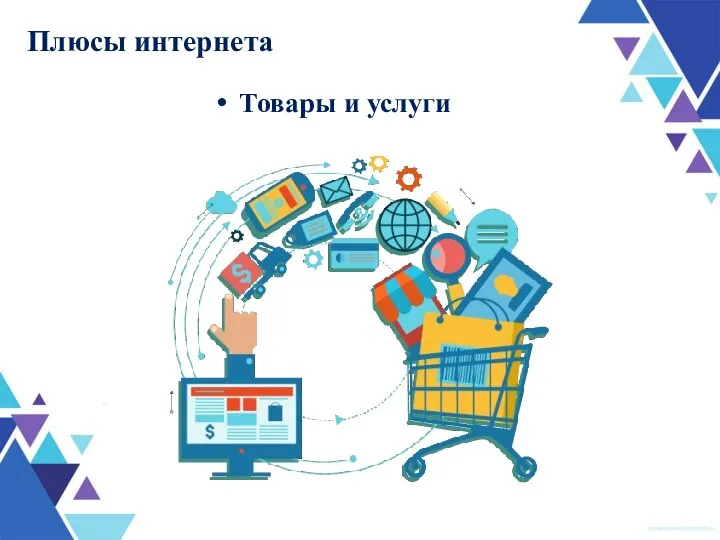 Плюсы интернета Товары и услуги