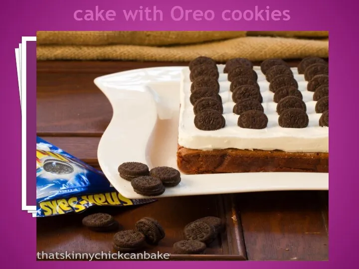 cake with Oreo cookies