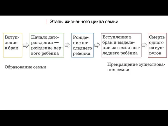 Этапы жизненного цикла семьи