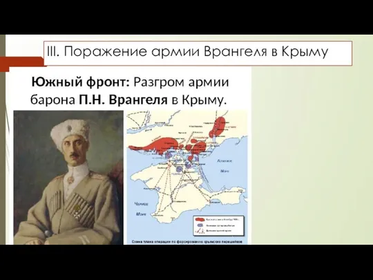 III. Поражение армии Врангеля в Крыму