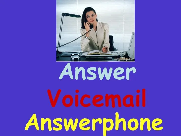 Answer Answerphone Voicemail