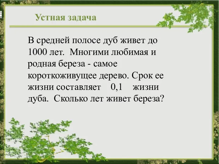 В средней полосе дуб живет до 1000 лет. Многими любимая и родная