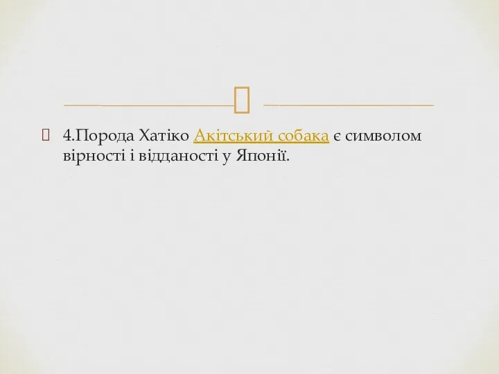 4.Порода Хатіко Акітський собака є символом вірності і відданості у Японії.